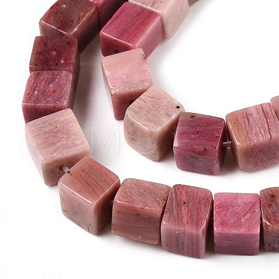 Natural Rhodonite Beads Strands G-T139-6x6-03-1