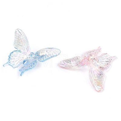 AB Color Transparent Acrylic Beads TACR-T028-12M-1