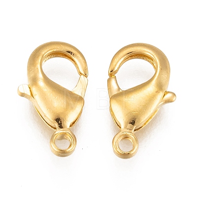 Brass Lobster Claw Clasps KK-902-G-1