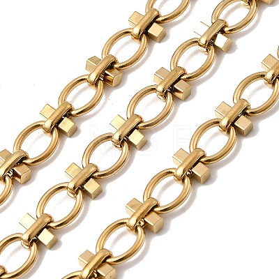 304 Stainless Steel Oval Link Chains CHS-Z007-06G-1