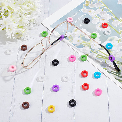 Gorgecraft 50 Pairs 10 Colors Silicone Eyeglasses Ear Grip FIND-GF0003-33-1