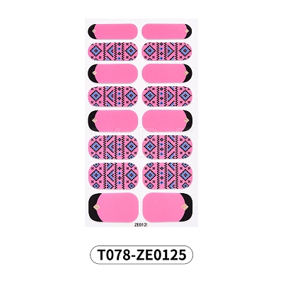 Nail Art Full Cover Nail Art Wrap MRMJ-T078-ZE0125-1