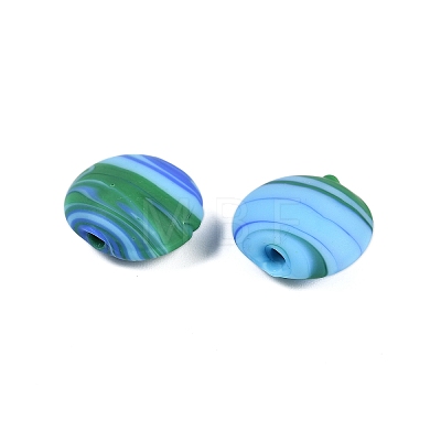 Opaque Handmade Lampwork Beads BLOW-D006-04E-1