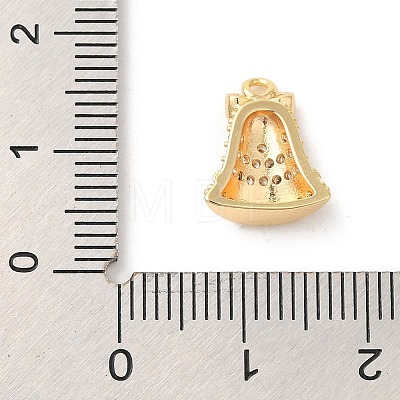 Brass Micro Pave Cubic Zirconia Charms KK-P278-09G-1