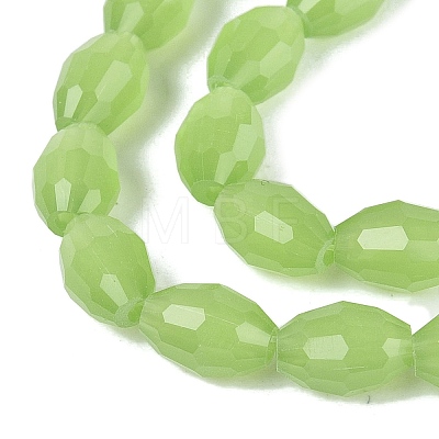 Imitation Jade Glass Beads Strands GLAA-N071-01A-B03-1
