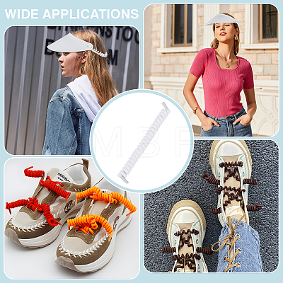 Polyester with Latex Silk Replacement Visor Curl Cord DIY-WH0888-579H-1