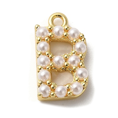 Plastic Imitation Pearl Pendants KK-P230-17G-B-1