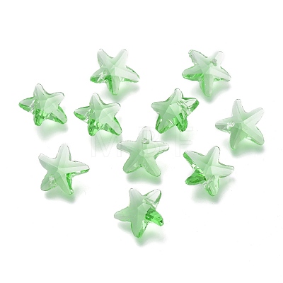 Faceted Glass Charms GLAA-H101-A-01-1