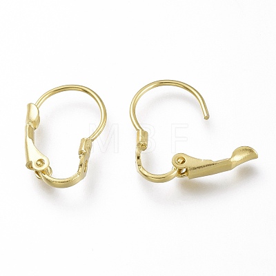 Brass Leverback Earring Findings X-KK-Z007-26G-1