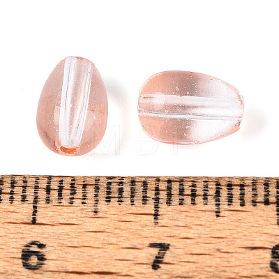 Baking Paint Transparent Glass Beads DGLA-N014-10J-1