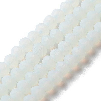 Imitation Jade Solid Color Glass Beads Strands EGLA-A034-J6mm-MD06-1