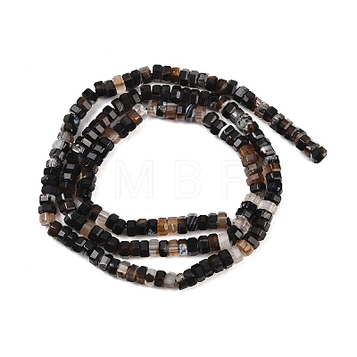 Natural Agate Beads Strands G-G345-C36-2x4mm-1