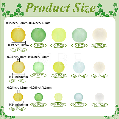 400Pcs 15 Colors Baking Paint Transparent Glass Beads GLAA-PA0001-82A-1
