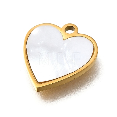 304 Stainless Steel Heart Charms STAS-Q348-07A-G-1