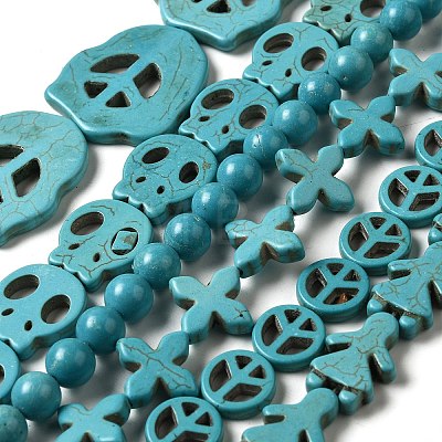 Synthetic Turquoise Beads TURQ-H033-1-1