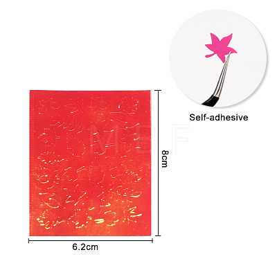 Self-adhesive Laser Line Nail Stickers MRMJ-Q013-181-1
