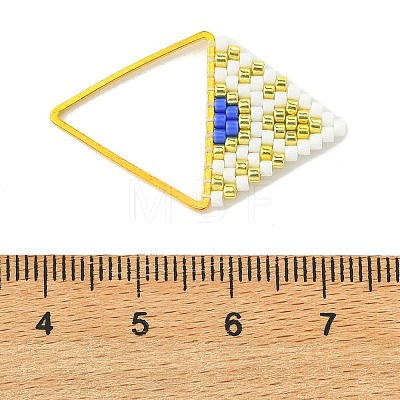 MIYUKI Glass Seed Beaded Pendants PALLOY-MZ01349-01-1
