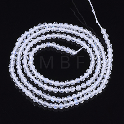 Natural Rainbow Moonstone Beads Strands G-R465-02A-1