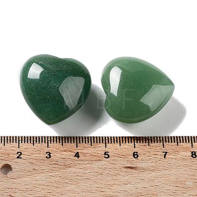 Natural Green Aventurine Heart Love Stone G-K290-16-1