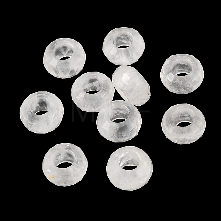 Natural Quartz Crystal European Beads GG-NH0003-A11-1