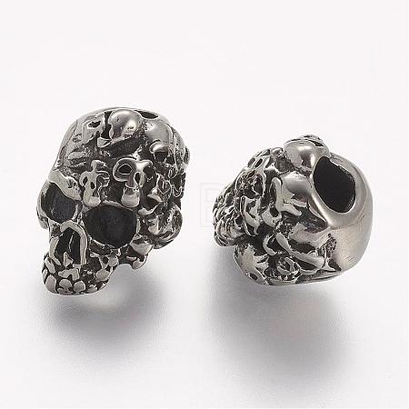 304 Stainless Steel European Beads STAS-A032-026AS-1