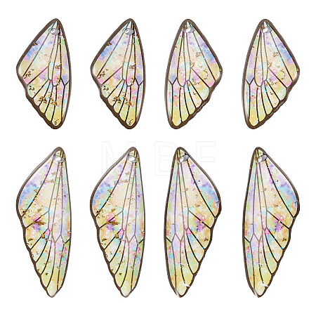Transparent Resin Wing Pendants Set RESI-TAC0021-01A-1