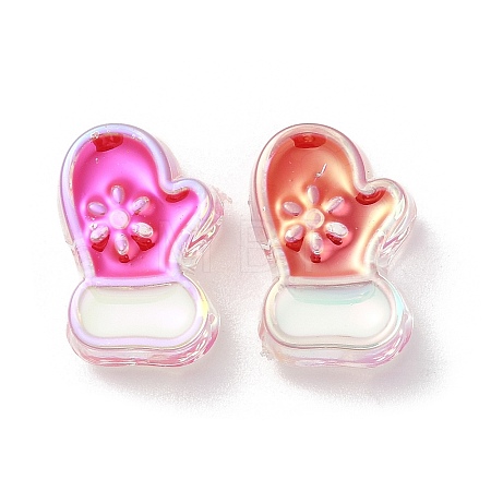 UV Plating Acrylic Beads X-OACR-Z021-02G-1