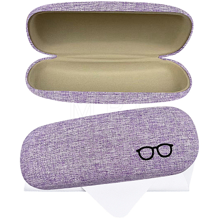 1Pc Oval Polyester Eyeglass Cases AJEW-CN0007-32E-1
