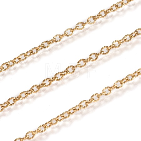 3.28 Feet PVD Vacuum Plating 316 Stainless Steel Cable Chains X-CHS-H020-12G-10M-1