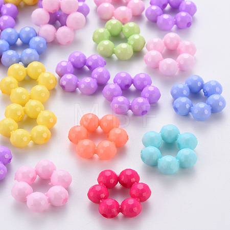 Opaque Acrylic Bead Frames TACR-S153-31H-1