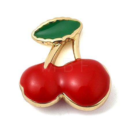 Brass Enamel Beads KK-I360-003G-01B-1