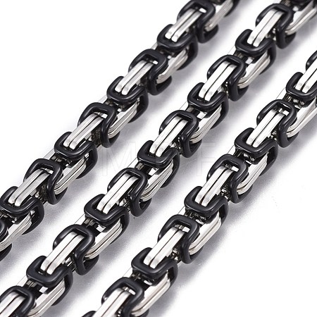 304 Stainless Steel Byzantine Chains CHS-K010-03A-BP-1