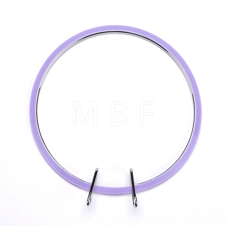Ring Embroidery Plastic Hoops TOOL-WH0029-05A-1