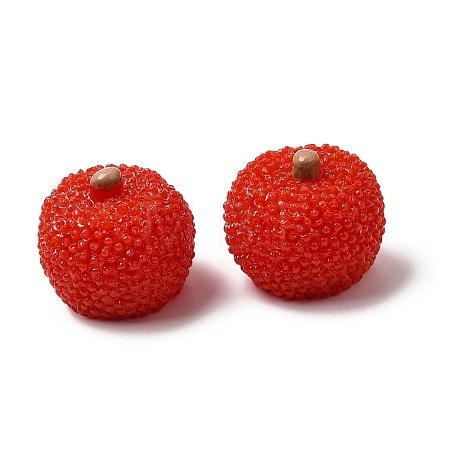 Fruit Theme Opaque Resin Cabochons RESI-C079-02A-1