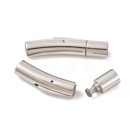 Tarnish Resistant 304 Stainless Steel Bayonet Clasps STAS-I013-4mm-1