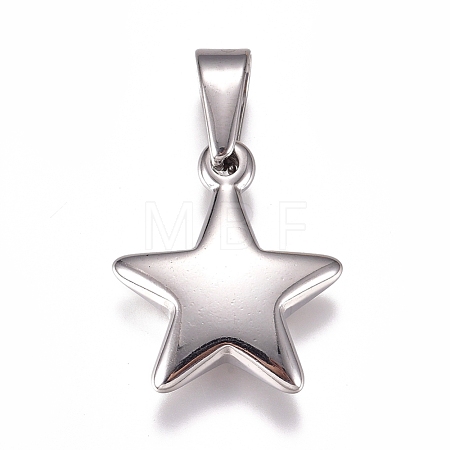 Tarnish Resistant 304 Stainless Steel Pendants STAS-I135-25P-1