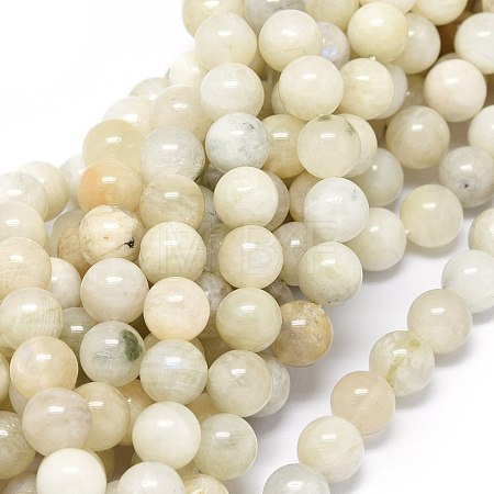 Natural Rainbow Moonstone Beads Strands G-O201A-17B-1
