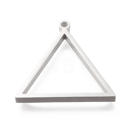 Non-Tarnish 304 Stainless Steel Open Back Bezel Pendants STAS-K208-03P-A-1