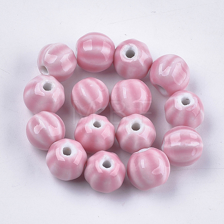 Handmade Porcelain Beads X-PORC-S498-25B-1