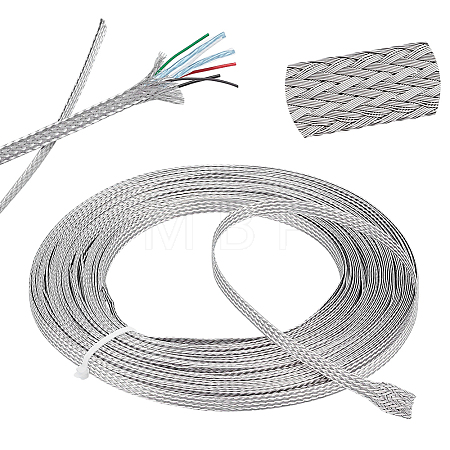 304 Stainless Steel Wire Braided Strap STAS-WH0044-114A-1