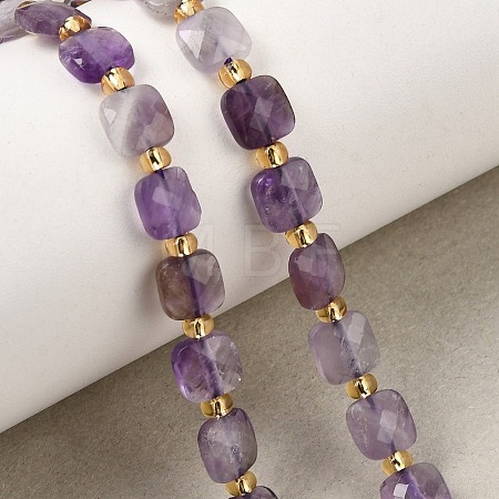 Natural Amethyst Beads Strands GG-CBA96AE-A03-6x6mm-1