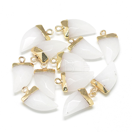 Natural White Jade Pointed Pendants X-G-Q966-12-1