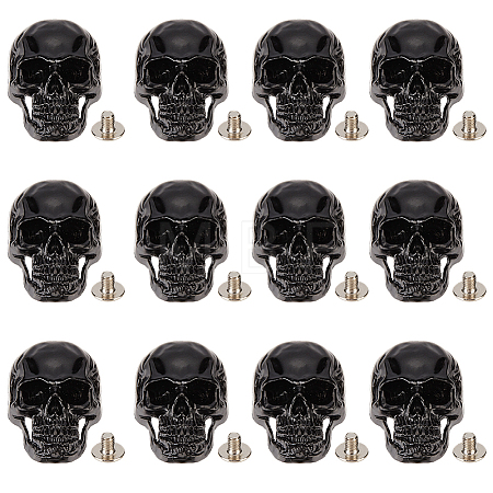 12 Bags Alloy Decorative Rivets BUTT-CL0001-07B-1