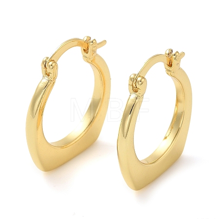 Rack Plating Brass Hoop Earring EJEW-C079-10G-1