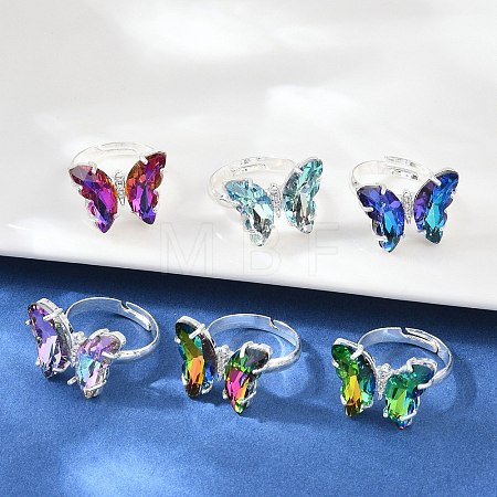 Brass Finger Rings KK-H257-13S-1