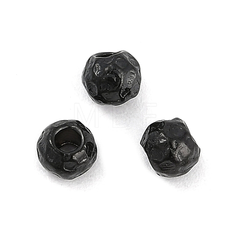 Textured 316 Surgical Stainless Steel Beads STAS-M106-01B-EB-1