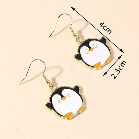 Zinc Alloy Enamel Dangle & Drop Earrings FS-WGC3D93-12-1