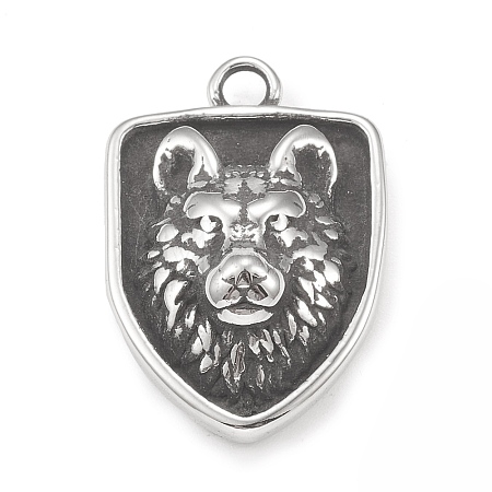 304 Stainless Steel Pendants STAS-G303-15AS-1