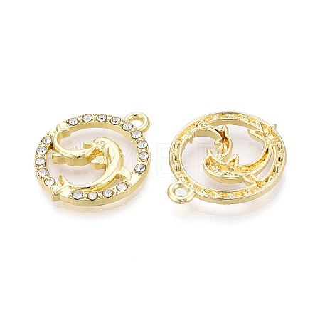 Alloy Rhinestone Pendants FIND-N008-30KCG-1