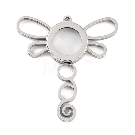 304 Stainless Stee Locket Big Pendants STAS-S132-13P-02-1